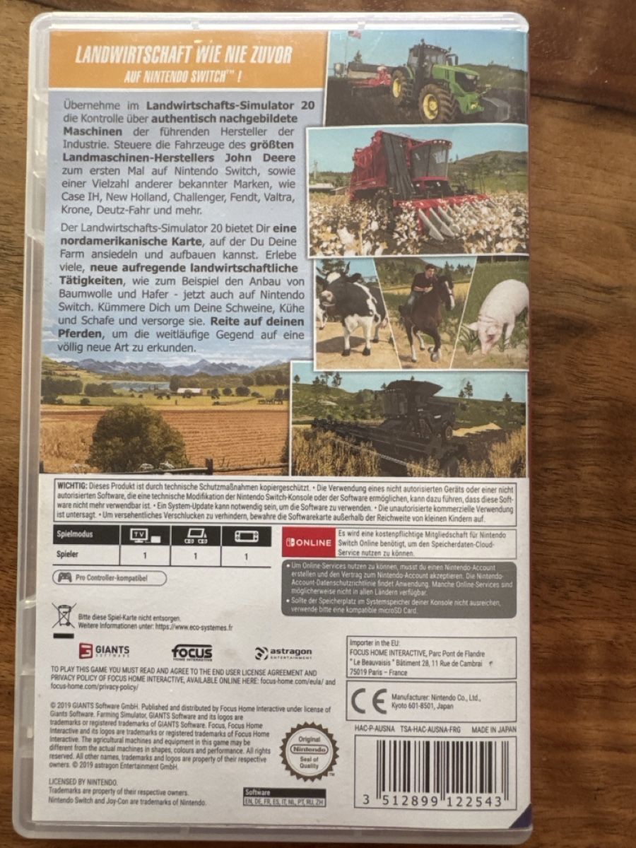 Nintendo Giochi: Landwirtschafts Simulator 20 Nintendo Switch  – Usato da Riken AG venduto da Bimbo1968 2