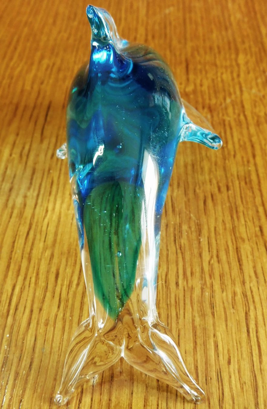 Sculture & Statue: Skulptur Glas Blue Dolphin Kristall 2000er – Usato da Emmenbrücke venduto da Ulisse-22 3