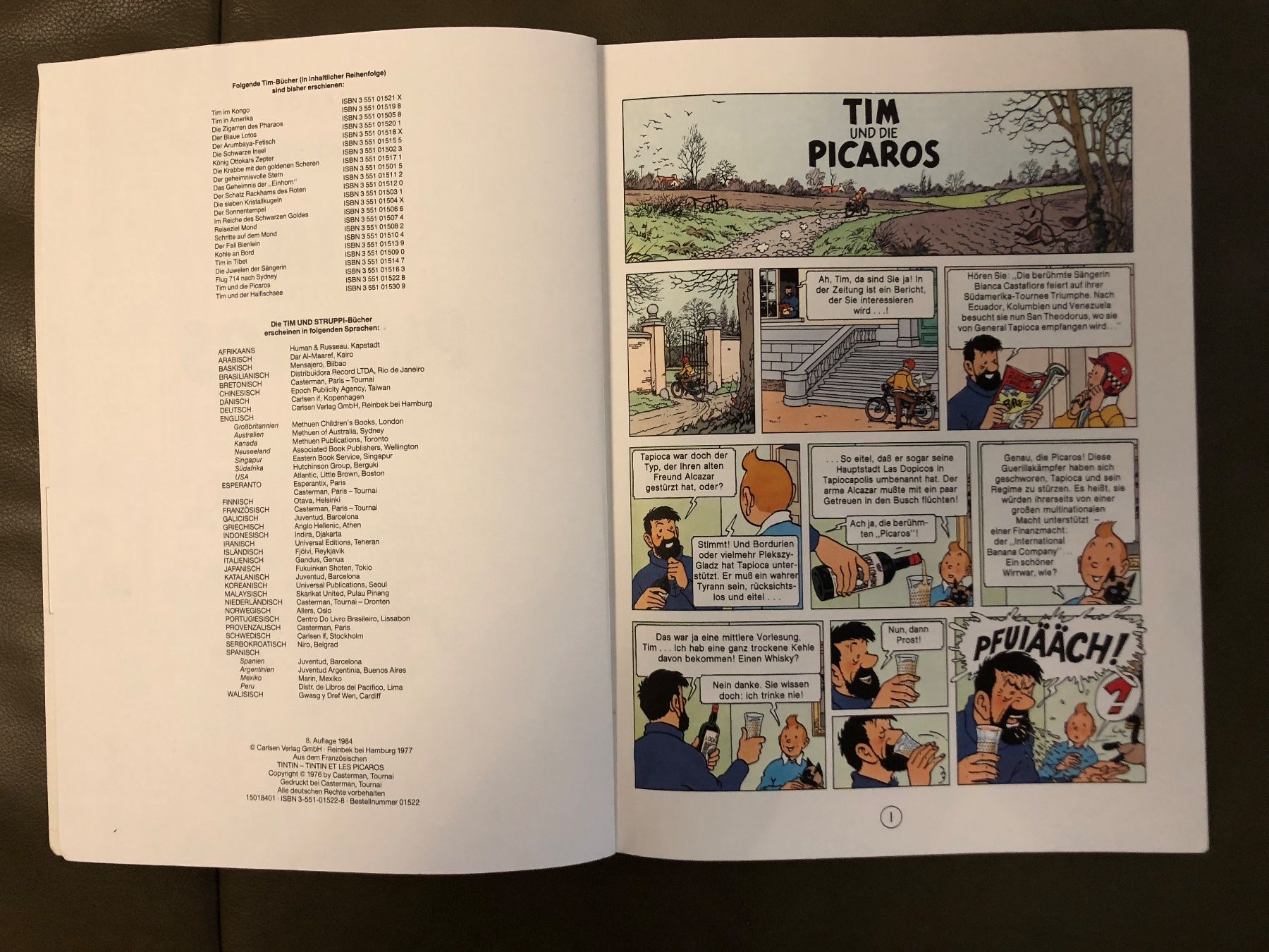 Bücher: Buch Tim und die Picaros  Herge – Gebraucht aus Nunningen von anclaudia 1