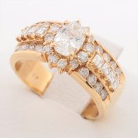 Ring Diamonds 1.50 CT Yellow Gold 18KT 6.6G