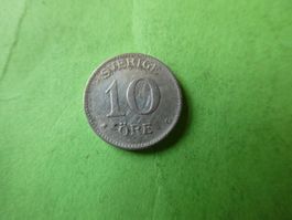 Schweden 1937, 10 Oere    Silber