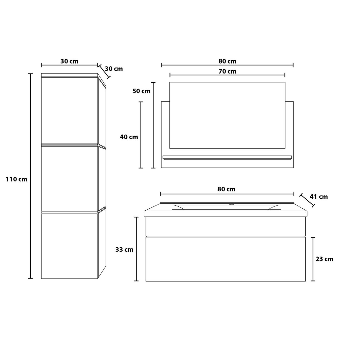 Mobili per bagno: 11861 - LED Badmöbel Set Wangen BIG L - Schwarz – Nuovo e nell'imballaggio originale da Wallenwil venduto da toesstal-vertrieb 8