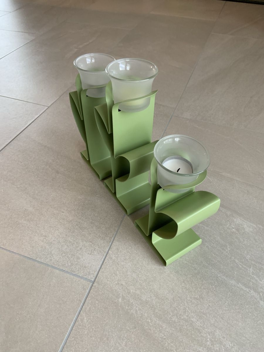 Partylite Portacandele: Kerzenhalter 6-teilig in grün – Usato da Giswil venduto da Pingu109 2