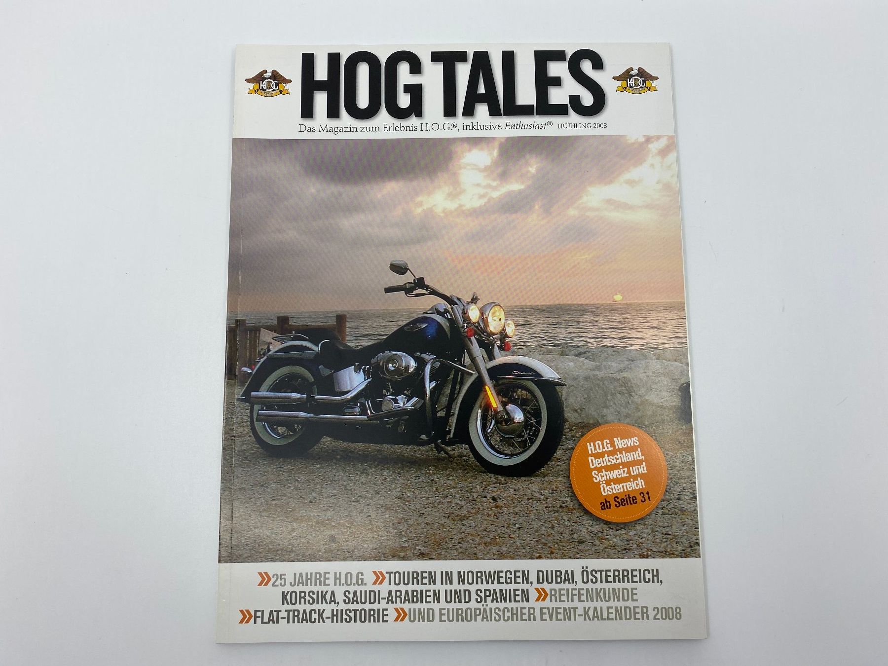 Riviste & Magazine: Harley Owners Group HOG Magazine  HogTailes 2008 – Usato da Langwiesen venduto da Restposten-24 1