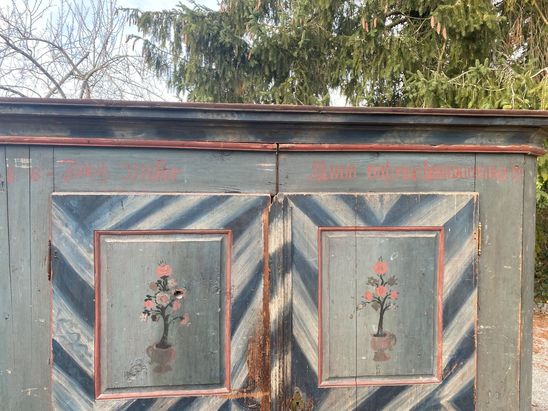 Armadi: Alter Schrank Toggenburg 1809 – Usato da Mosnang venduto da Goldwasser 9