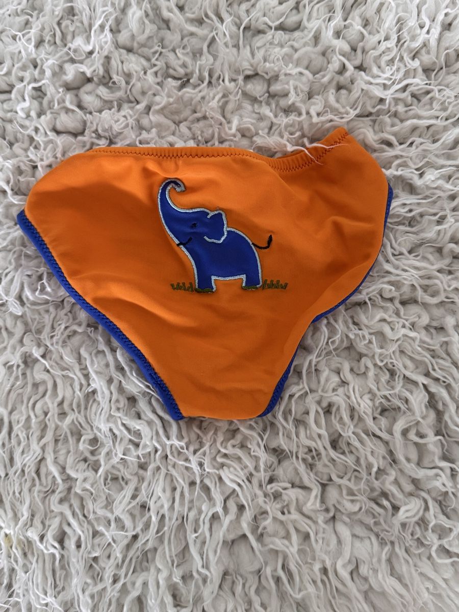 Costumi da bagno: Maillot de bain bébé orange éléphant 80 – Usato da La Chaux-de-Fonds venduto da Sabinchenn