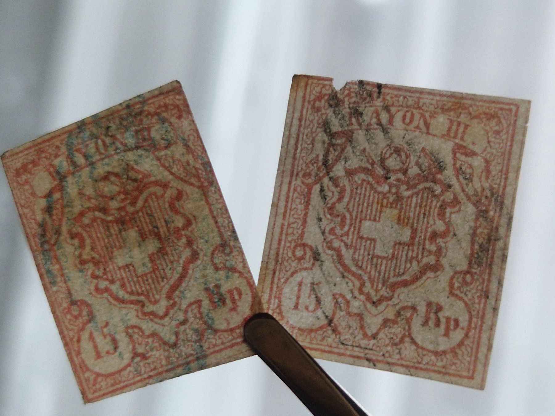 Alle Briefmarken: Rayon 20, 4 St., ab 1.- – Gebraucht aus Burgdorf von Glossy01 7