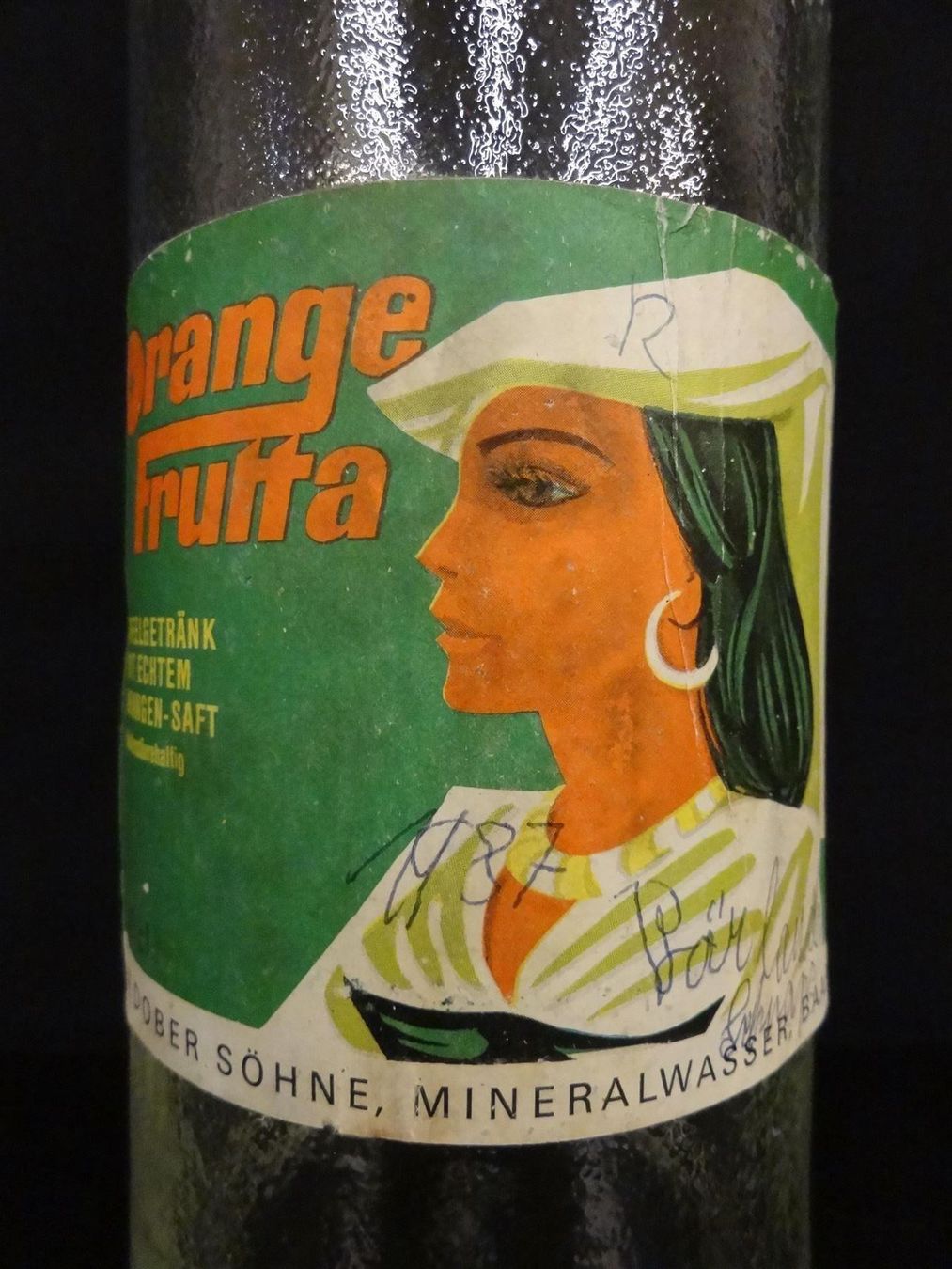 Bottiglie: alte Flasche ORANGE FRUTTA DOBLER 1969 – Usato da Kerzers venduto da Flaschenposten 4
