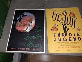Strauss Operetten Album & Strauss für die Jugend, Noten 