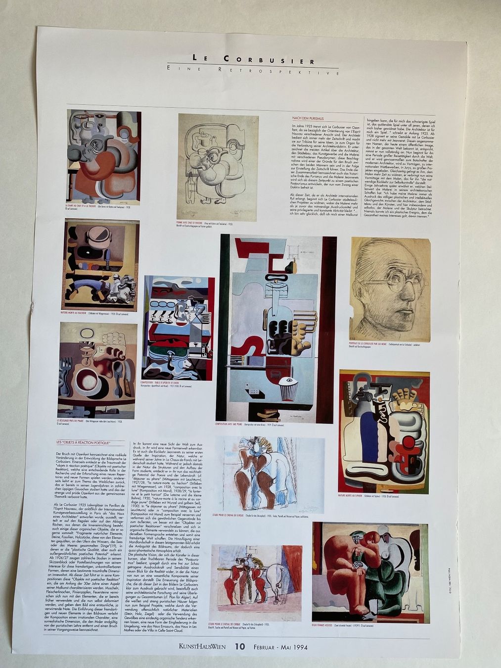 Foto & Immagini: LE CORBUSIER. Grosse Doppelseitige Farb- Poster. 7 Blätter – Usato da Zürich venduto da lesgarcons 5
