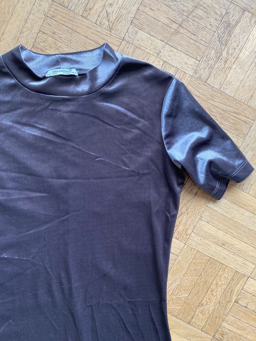 Zara Vestiti: Robe en velours gris taille S – Usato da Genève venduto da ct_fqr8 2
