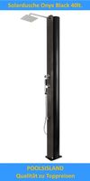 Solardusche Solarbrause Onyx Black 40lt. ; Gartendusche