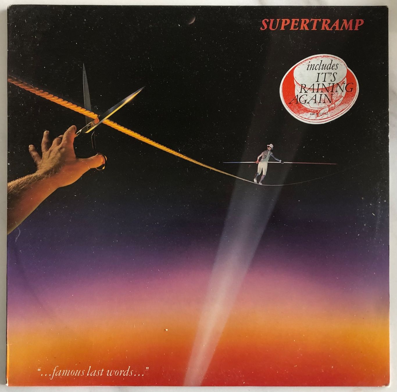 Vinyles: SUPERTRAMP - "....FAMOUS LAST WORDS..." – D'occasion à Poliez-Pittet par Newtown-Records