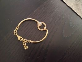 Bracelet doré avec cristaux Swarovski
