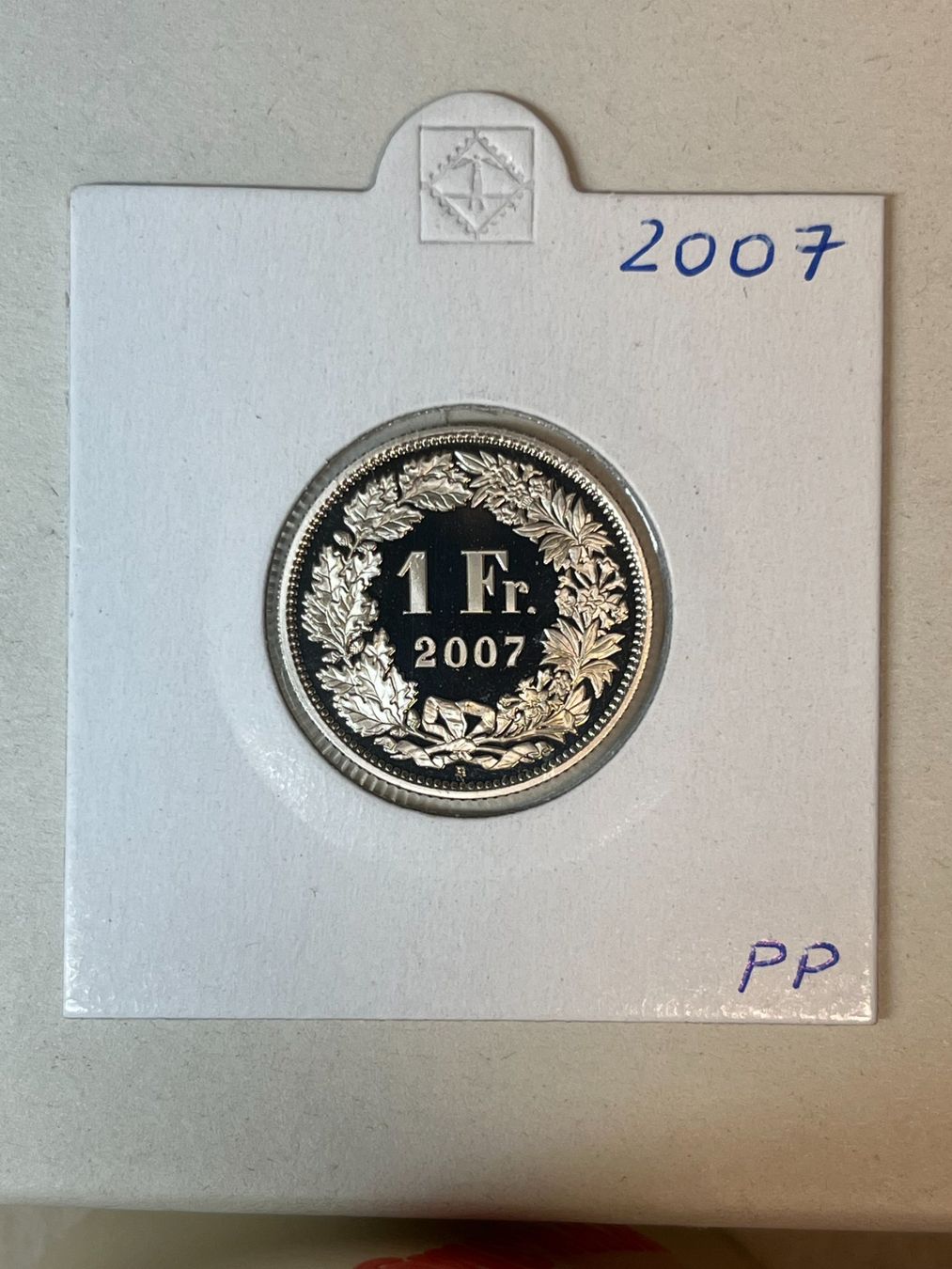 Tutti le monete: 1 Franken 2007 PP - UNGEÖFFNET - absolut makellos! – Nuovo e nell'imballaggio originale da Melchnau venduto da Sammler459
