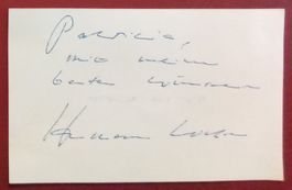 Mäni Weber 1935-2006 Autogramm auf Karte 6x10cm Wer gwünnt?