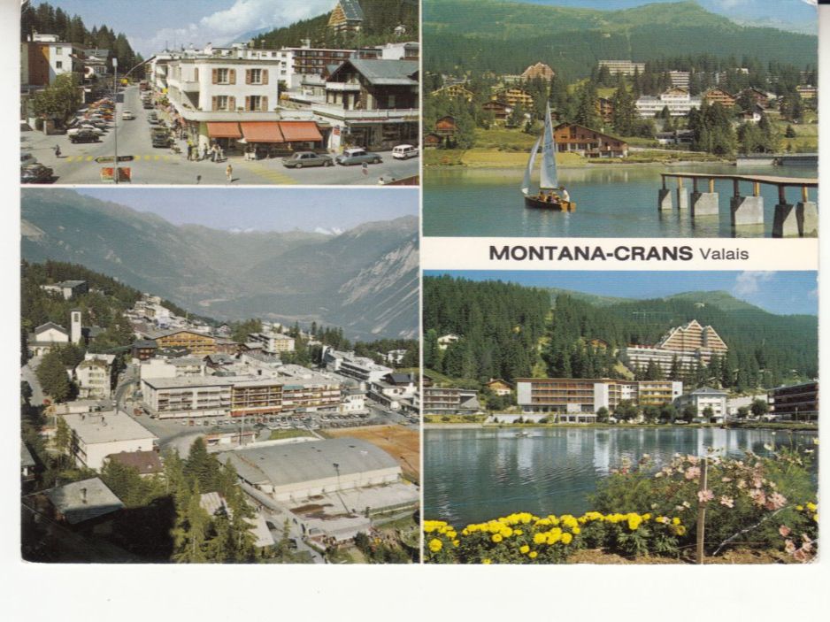 Ansichtskarten: Montana Crans 1974 – Gebraucht aus Bürglen TG von StampGraf
