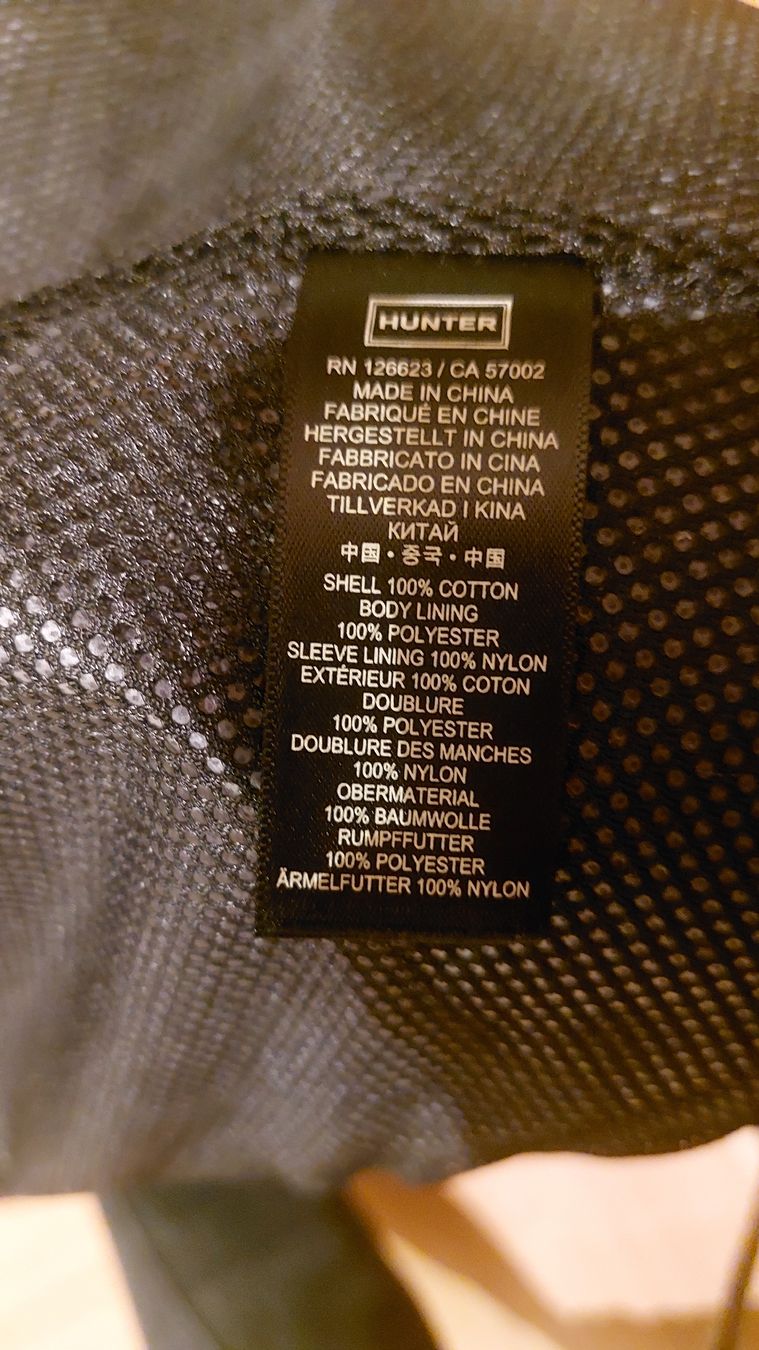 Hunter Giacche: Hunter Original Cotton Blend Rain Coat, size S, Navy – Usato da Zürich venduto da Lolaad 4