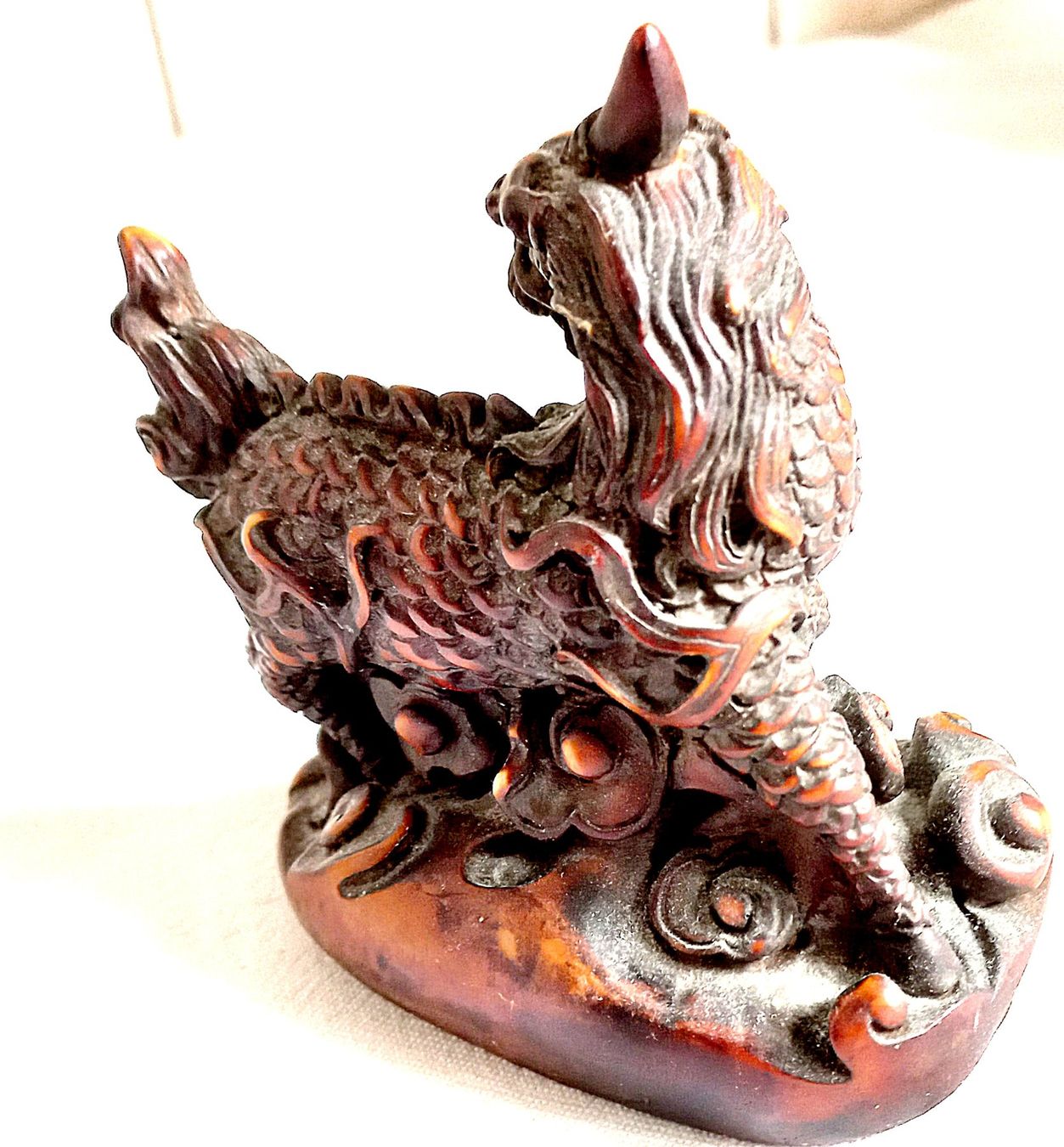 Statuette: Tempelwächter Drachen Resine aus China – Usato da Baar venduto da 2cvbaar 1