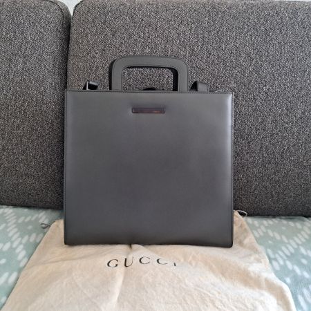 2 WAY GUCCI leather Hand/Schoulder Bag/Tasche!!
