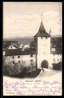 AK Sempach, Stadttor aus der Vogelschau