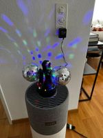 Disco Licht mit 2 rotierenden Spiegelkugeln LED Discokugel