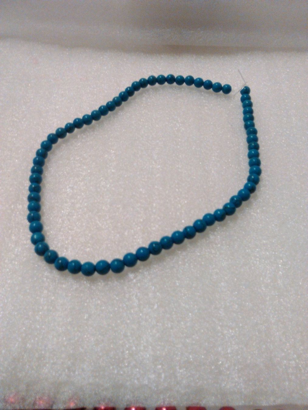 Catenine: STRAND;ECHT TÜRKIS;;GLANZIG – Nuovo (secondo la descrizione) da Basel venduto da bijoutrie_4 5