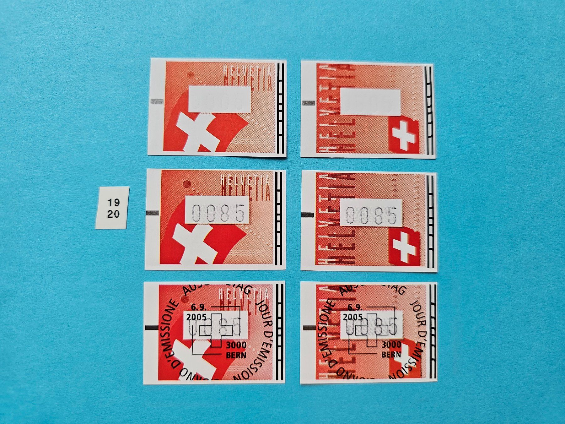 Tutti i francobolli: ATM  2005, Typ 19+20, Satz – Usato da Leimbach AG venduto da jaja79