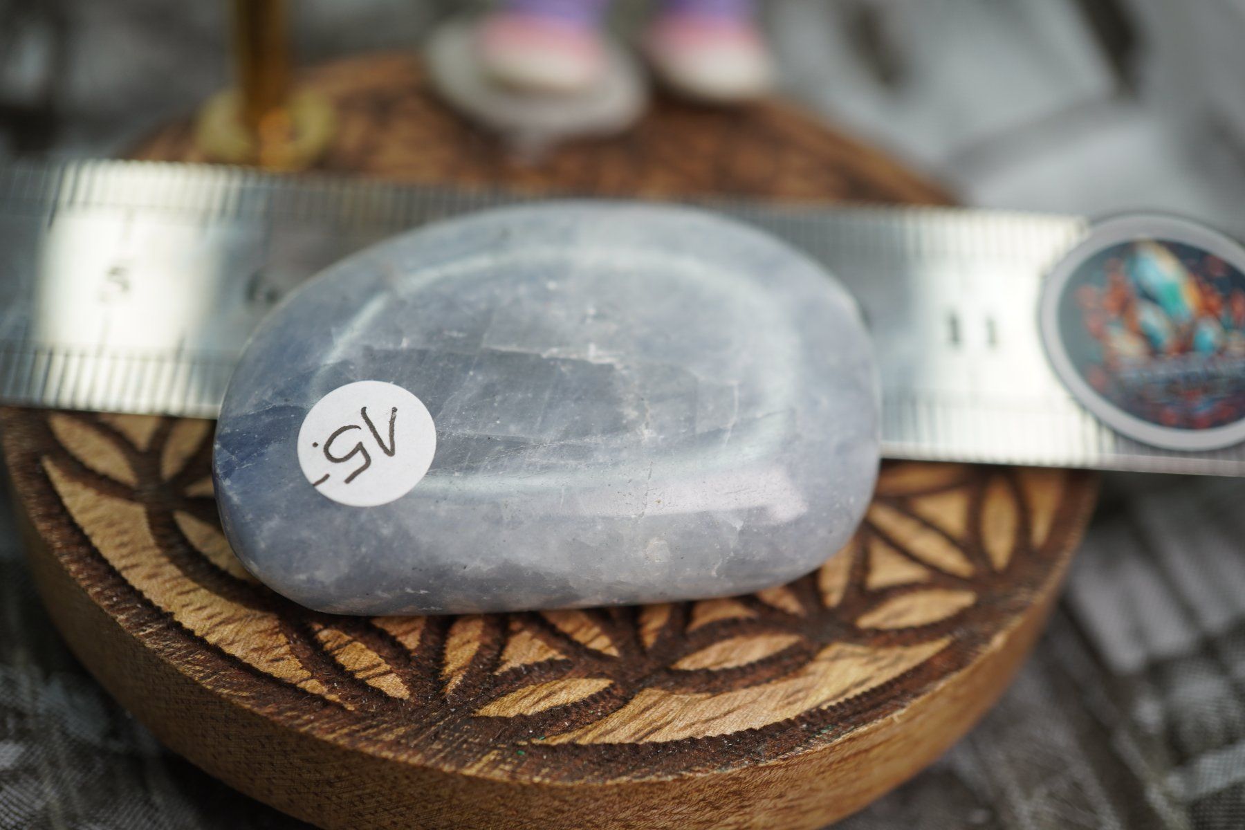 Mineralien & Heilsteine: Coelestin    Scheibenstein     ab 1.-    Aus  Räumung – Neu und originalverpackt aus Eschenbach SG von topstone 2