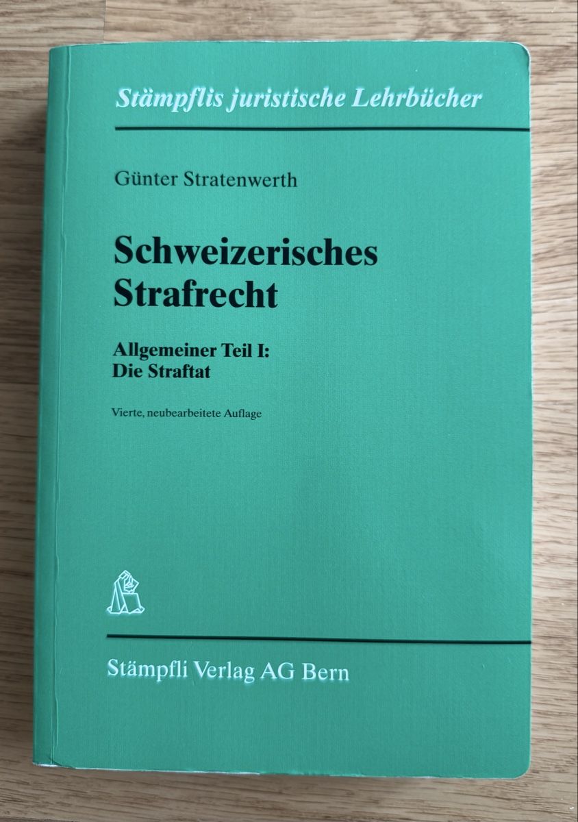 Libri: Schweizerisches Strafrecht - Allgemeiner Teil I – Usato da Emmenbrücke venduto da Florentina27