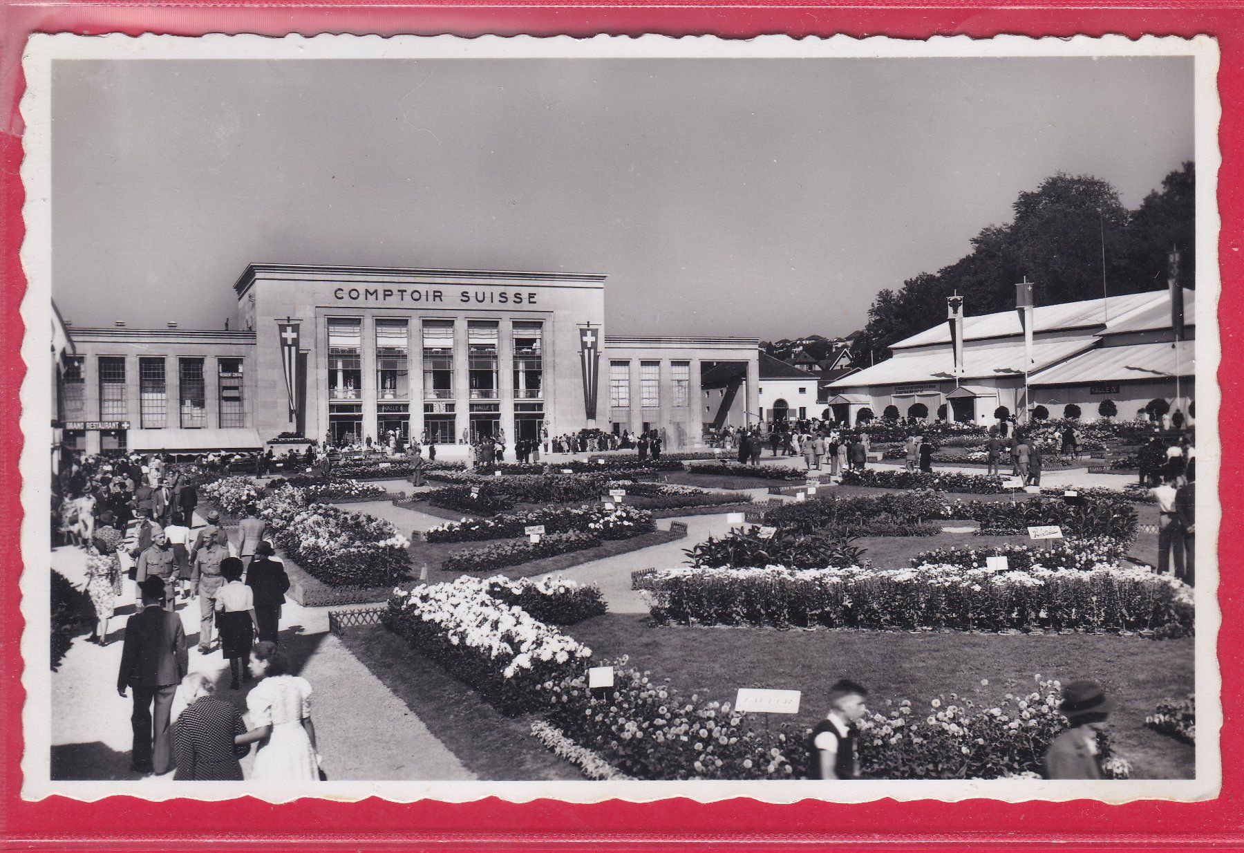 Cartoline postali: LAUSANNE, COMPTOIR SUISSE, 11.9.1948 – Usato da Oberrieden venduto da Gebirgsstelze