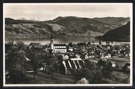 Unterägeri, Panoramablick auf den Ort