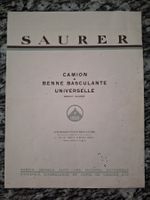 Prospekt Saurer Camion a Benne Basculante
