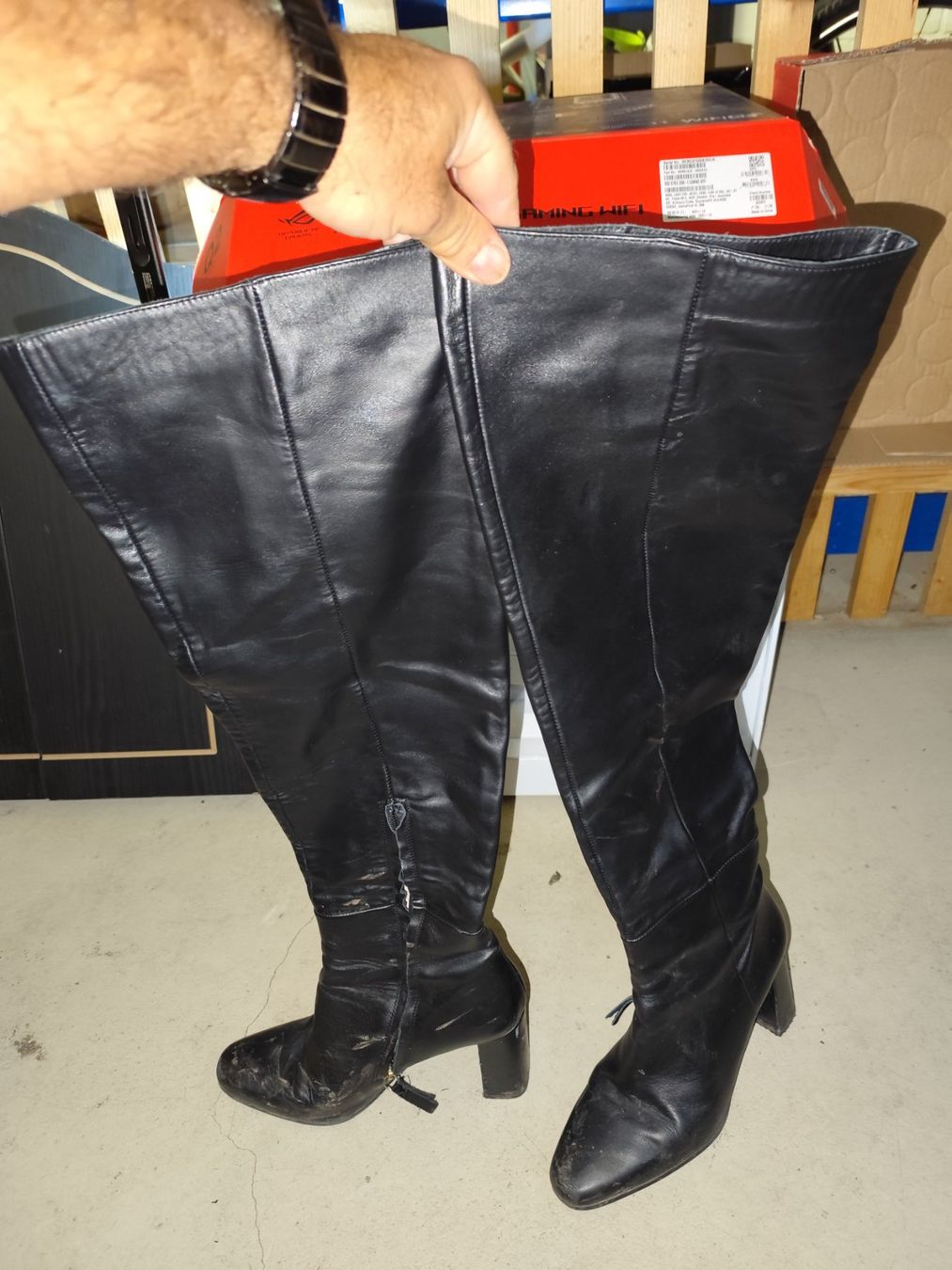 Zara Scarpe da donna: Zara Stiefel Gr 40 echtes Leder – Usato da Oetwil an der Limmat venduto da Fernando-bras 1