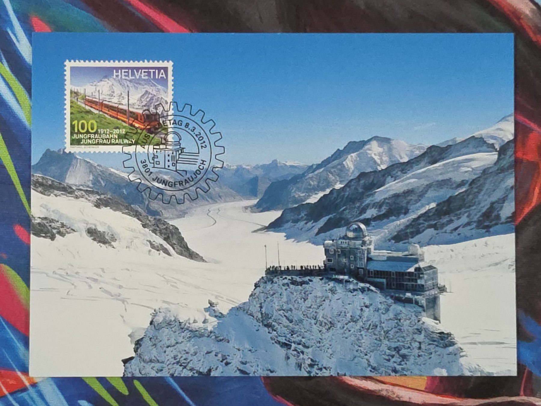Cartoline postali: CL26 Carte Postale + Timbre Suisse 2012 – Usato da Cousset venduto da Patrick_Collections