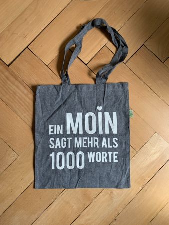 BOW & HUMMINGBIRD - Beutel grau