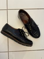 Leder Schnürschuhe schwarz