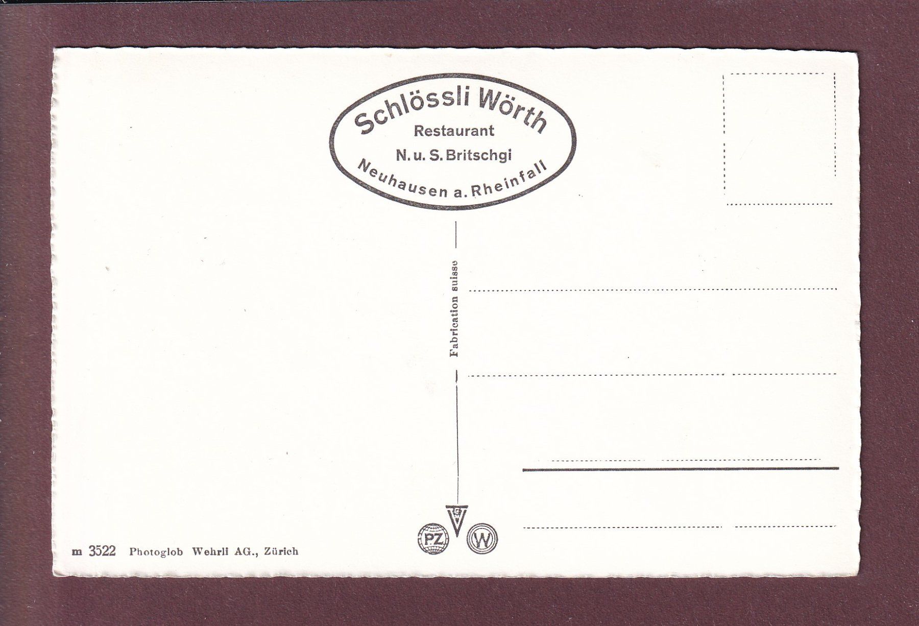 Cartes postales: RHEINFALL - Schloss Laufen – D'occasion à Pully par nicecards 1
