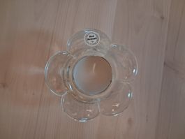 TEELICHTHALTER BLUME GLAS