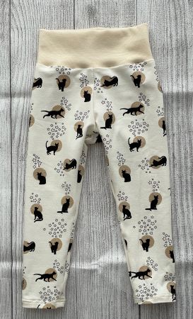 Katze, Büsi Leggings mit Bündchen Gr. 86 Neu