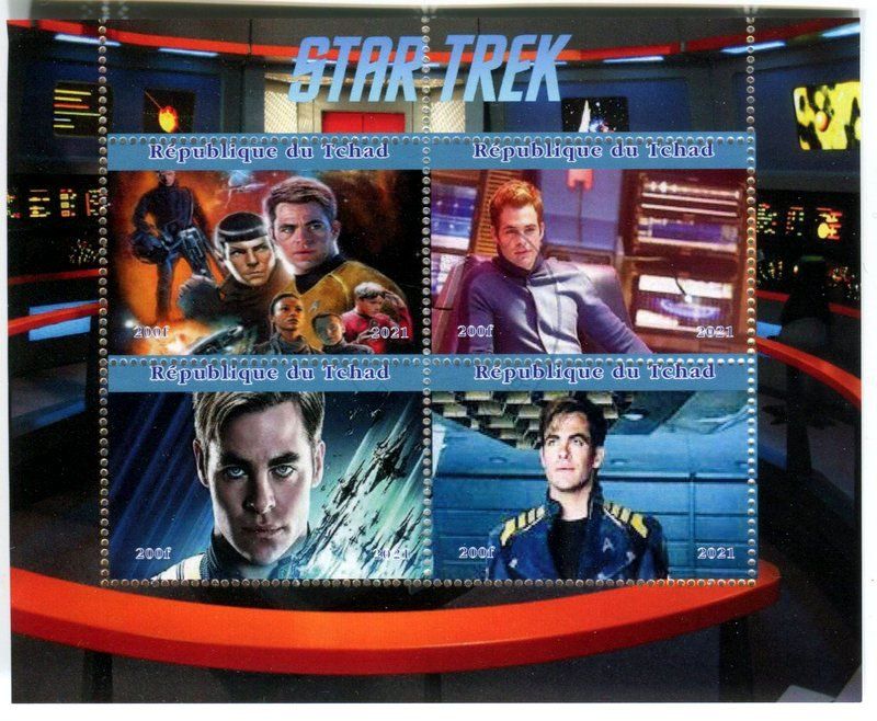 Alle Briefmarken: Block "Star Trek". Tschad – Neu und originalverpackt aus Basel von Butsch5
