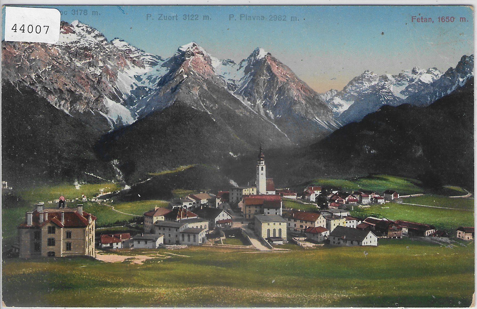 Cartoline postali: Fetan - Generalansicht - Litho – Usato da Ettingen venduto da Kartenplanet