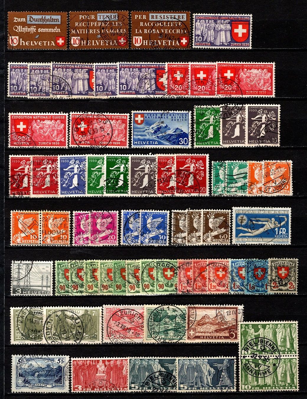 Tutti i francobolli: Sammlung Schweiz (837) – Usato da Burgdorf venduto da blinky01 3
