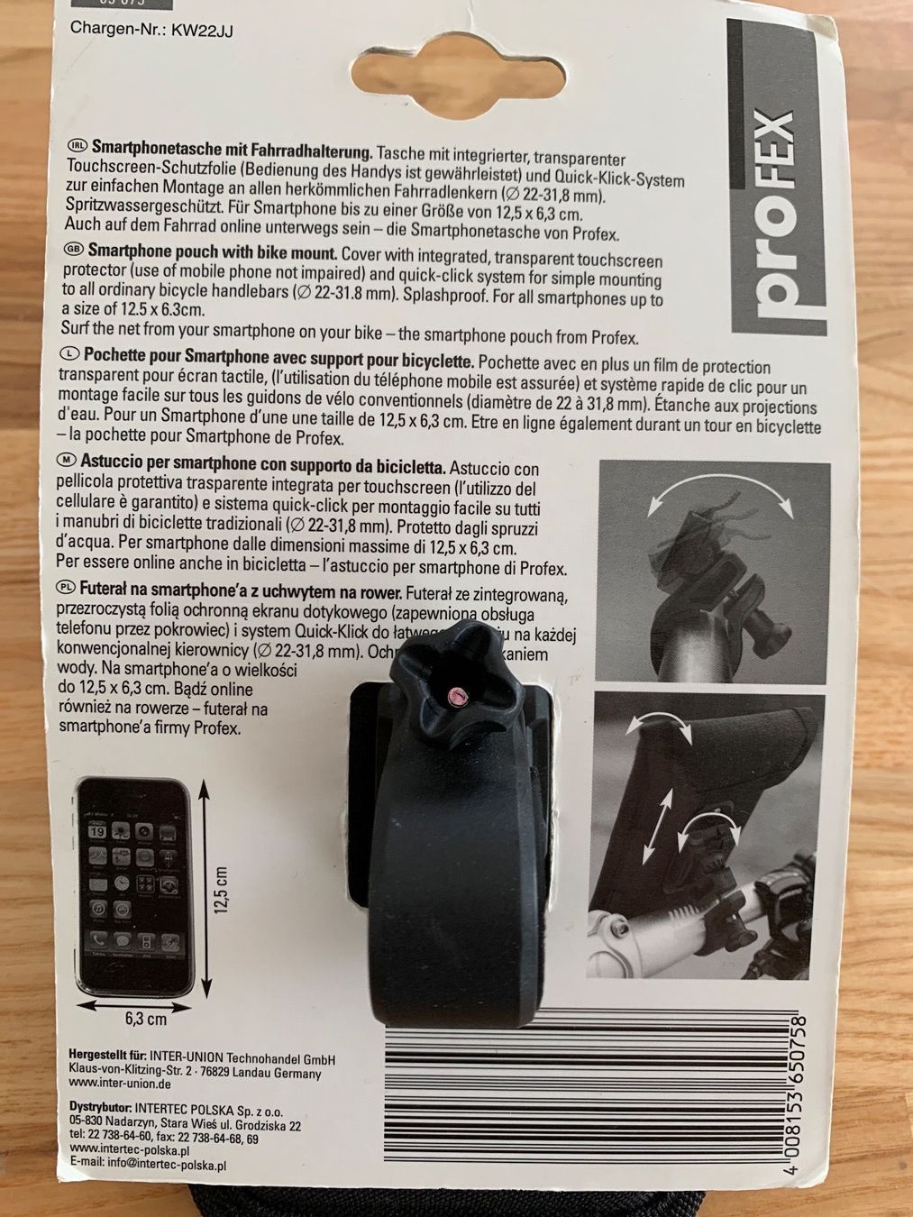 Supporti a parete: Velo Natel Halterung – Nuovo e nell'imballaggio originale da Wettingen venduto da Kawasaki987 1