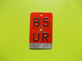 Velonummer / Fahrradnummer UR 85
