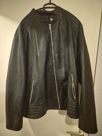 lederjacke Jump Fish schwarz Grösse 4XL neu