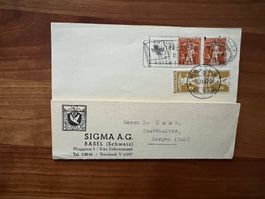 CH 1942 Karte Tellknabe div. Stempel  (V664)