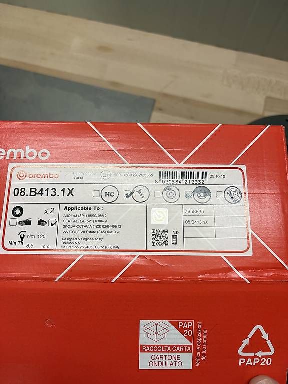 Tutti pezzi di ricambio auto: Dischi forati Brembo  – Usato da Prosito venduto da Nic_111 4