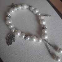 Wasserperlen Armband mit Anhängern 