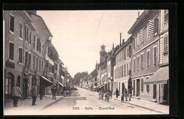 Cartes postales: AK Rolle, Grand'Rue – D'occasion à Berlin par bartko-reher